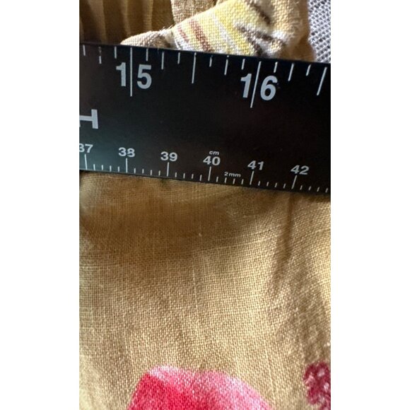 John Paul Richard Women’s L Linen Pants Tropical Print Coastal Boho Resort Y2k - Picture 8 of 9